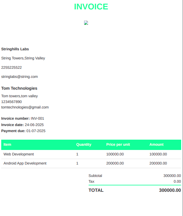 Pale Green Non Taxable